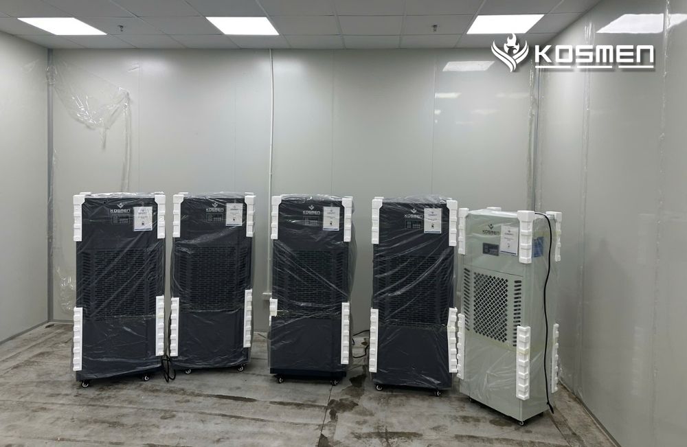 04 M&aacute;y h&uacute;t ẩm c&ocirc;ng nghiệp Kosmen KM-250S v&agrave; 01 M&aacute;y h&uacute;t ẩm c&ocirc;ng nghiệp Kosmen KM-180S