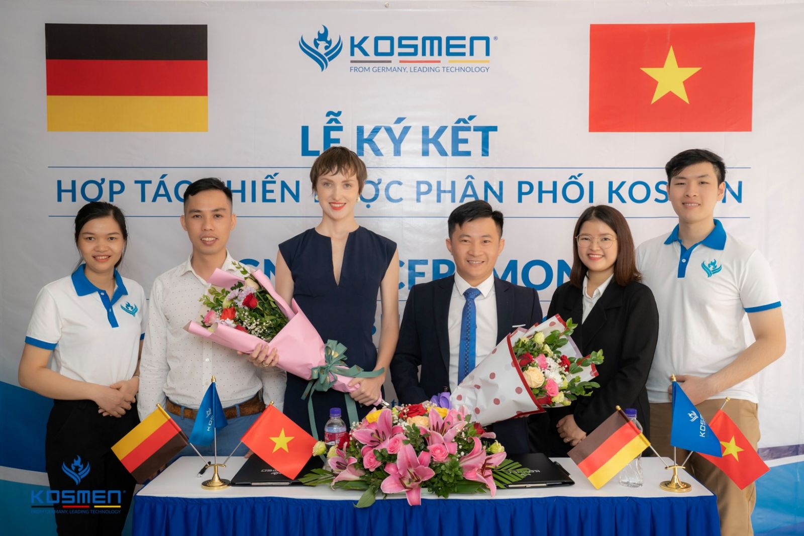 Lễ ký kết hợp tác chiến lược phân phối Kosmen tại Việt Nam
