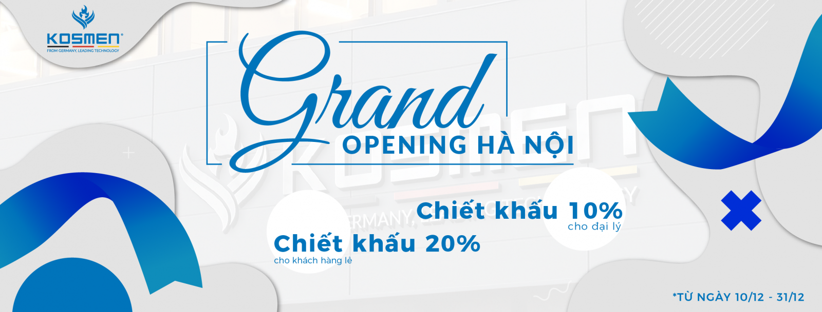 Sẵn s&agrave;ng khai trương Kosmen H&agrave; Nội