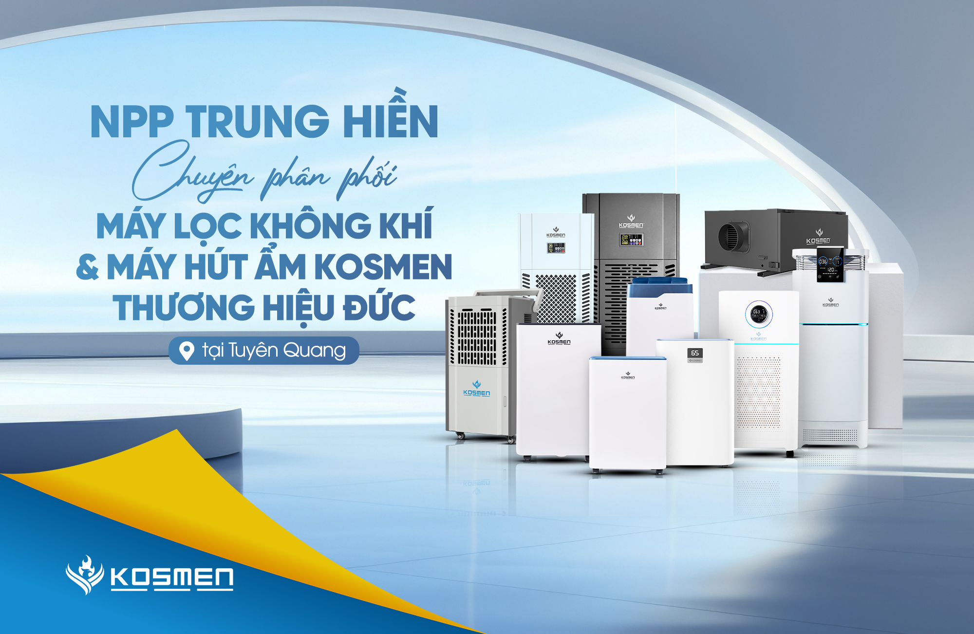 NPP Trung Hiền Phân Phối Máy Hút Ẩm Kosmen Tại Tuyên Quang