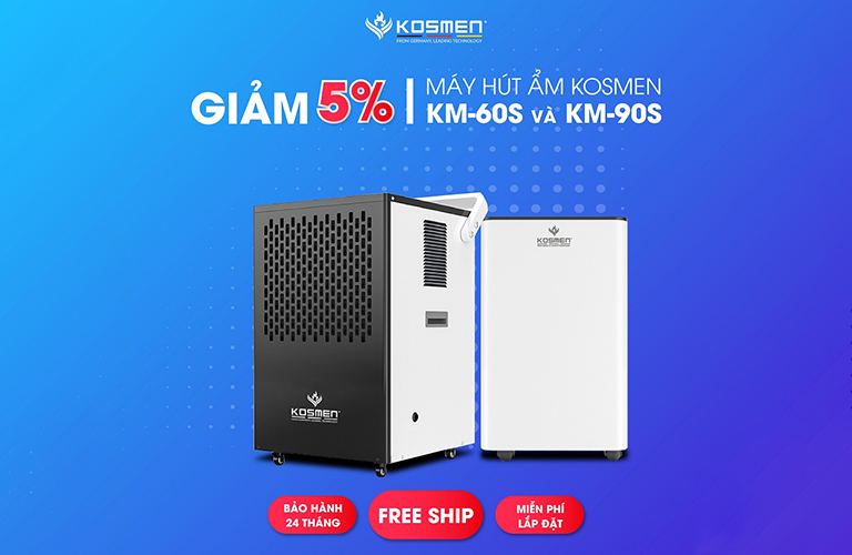 Khuyến Mãi Hot Tháng 5 - Rước Máy Hút Ẩm Kosmen Về Nhà
