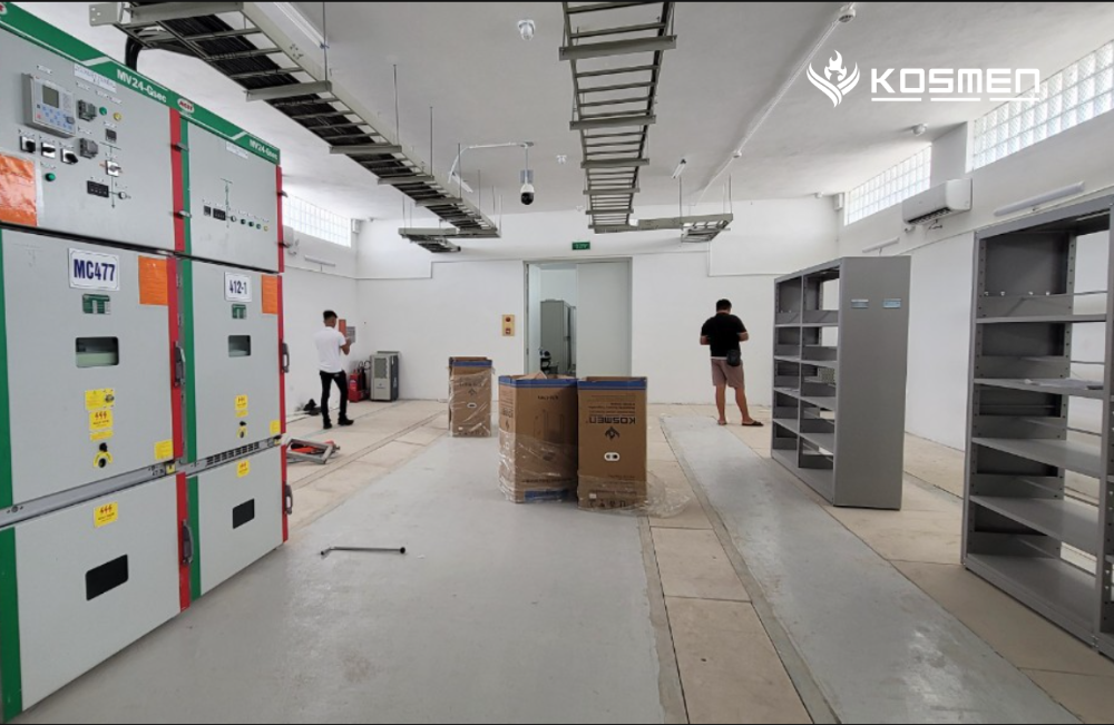 Lắp đặt máy hút ẩm bảo quản thiết bị điện trong trạm biến áp tại Hải Dương