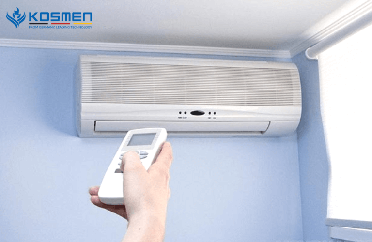 Bật điều hòa ở chế độ khô để giảm nồm ẩm trong nhà