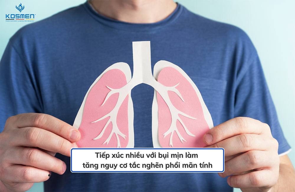 Bụi mịn tác động xấu đến chức năng phổi 
