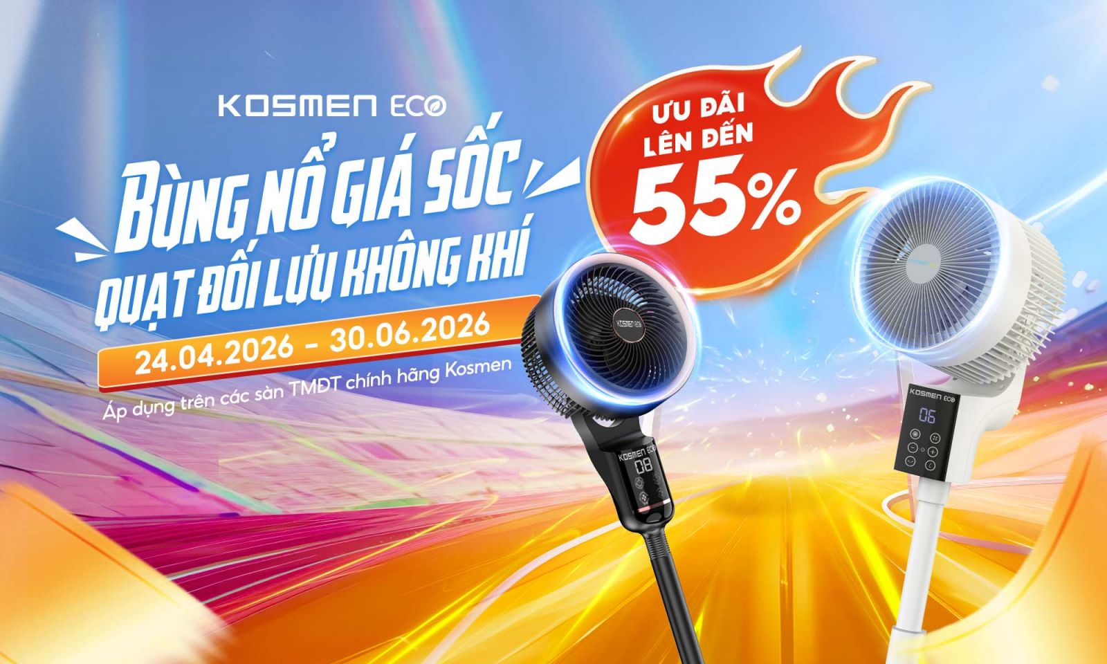Ưu đ&atilde;i đến 55% &aacute;p dụng cho quạt đối lưu kh&ocirc;ng kh&iacute; trong m&ugrave;a h&egrave; n&agrave;y
