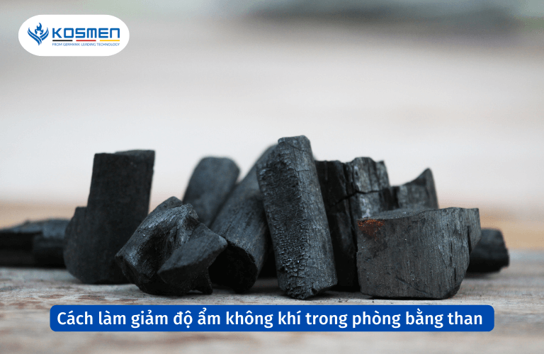 Cách làm giảm độ ẩm không khí trong phòng bằng than