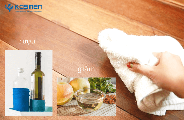 Cách làm sạch sàn gỗ bị mốc với giấm hoặc rượu đặc biệt tiết kiệm