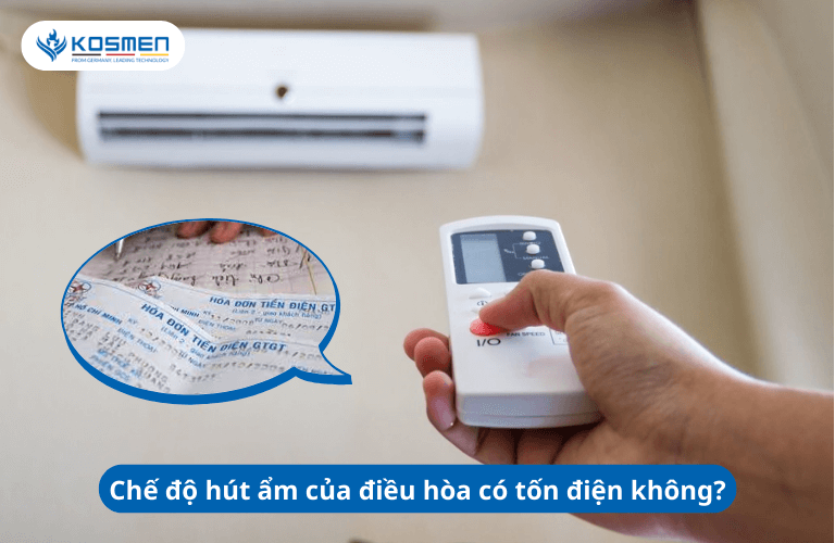 Chế độ hút ẩm của điều hòa có tốn điện không?