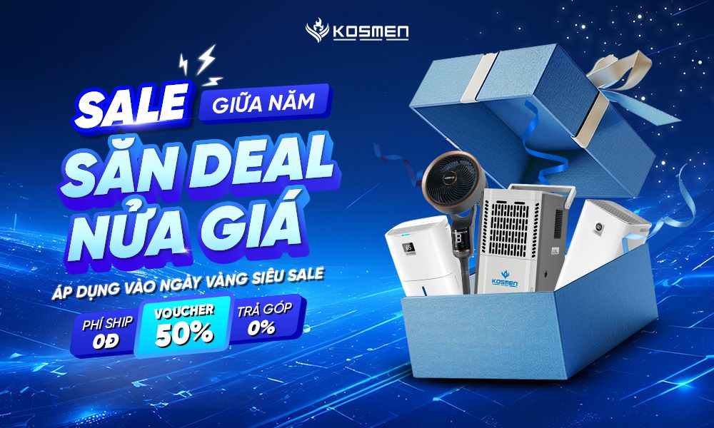 Kosmen tung voucher giảm đến 50% trong chương tr&igrave;nh si&ecirc;u sale giữa năm