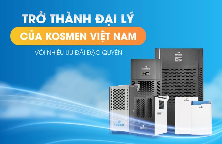 Đại l&yacute; ph&acirc;n phối m&aacute;y h&uacute;t ẩm Kosmen sẽ được hưởng nhiều quyền lợi, ch&iacute;nh s&aacute;ch đặc quyền