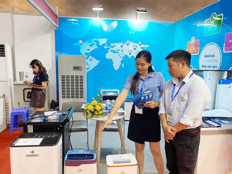 Gian hàng máy hút ẩm Kosmen tại Triển lãm VIMF 2022