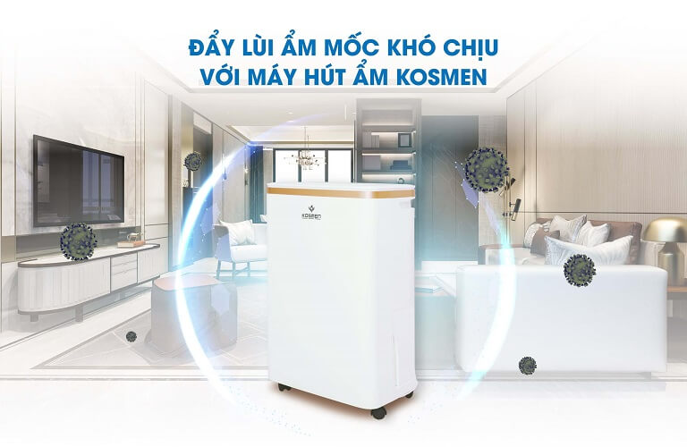 Đẩy Lùi Mùi Ẩm Mốc Khó Chịu Với Máy Hút Ẩm Không Khí Kosmen