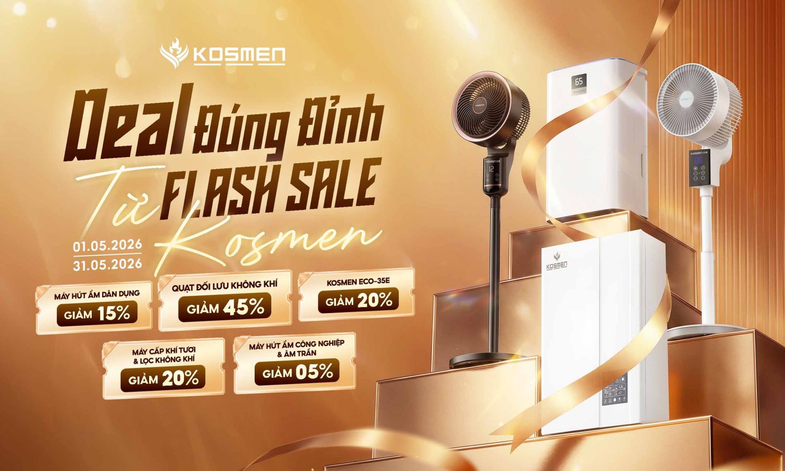 Deal đỉnh nhất m&ugrave;a h&egrave; từ Kosmen, đừng bỏ lỡ!