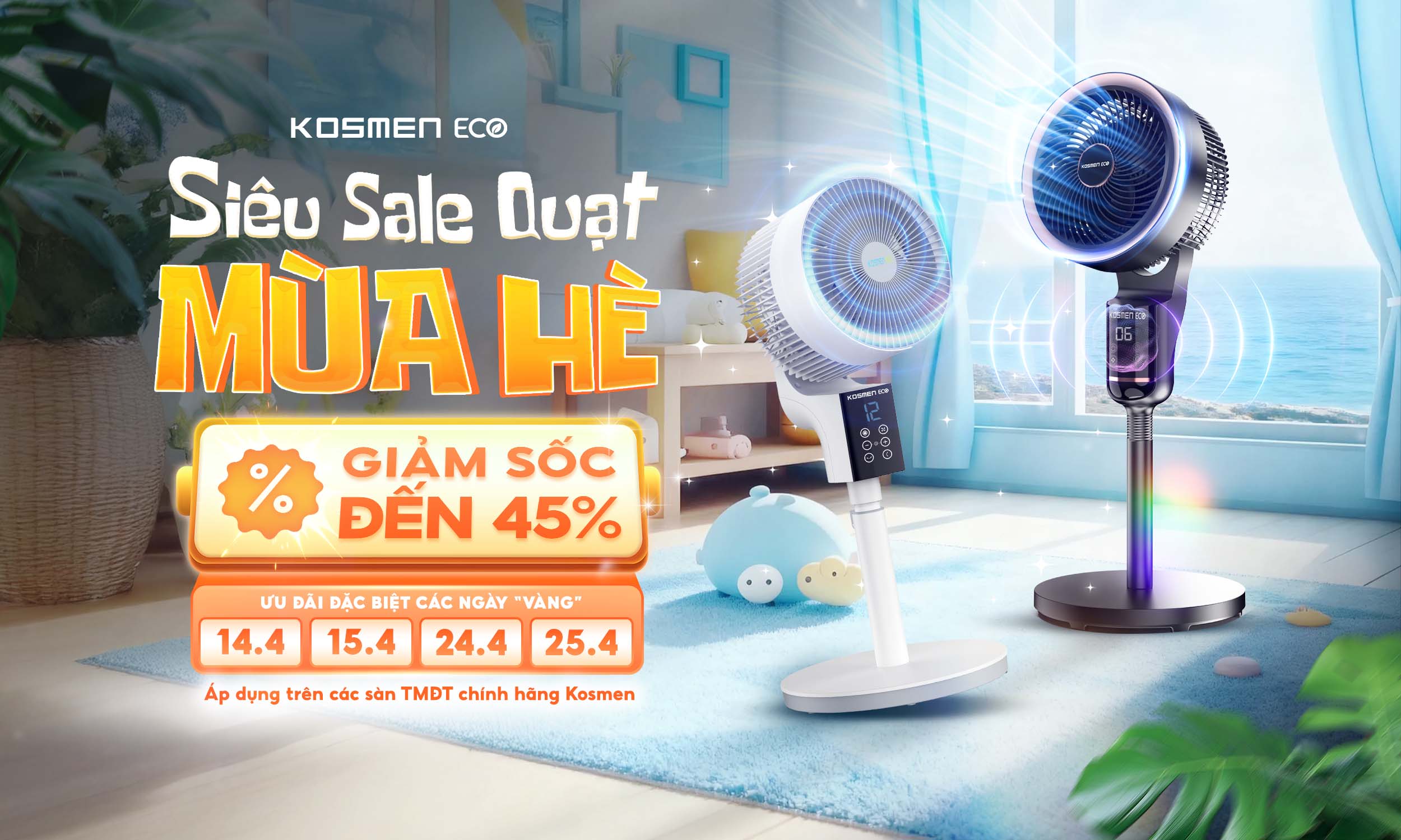 Siêu Sale Quạt Mùa Hè - Mát Nhanh, Deal Chất 2026