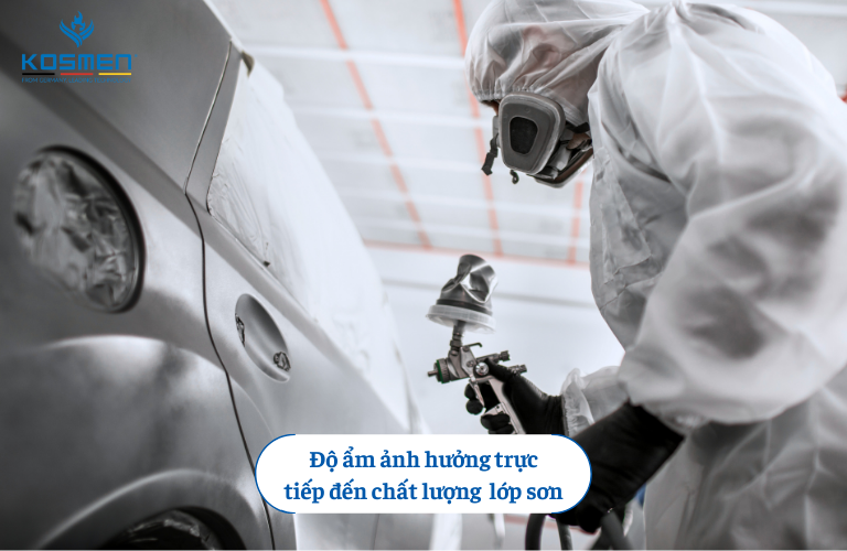 Độ ẩm l&agrave; một trong những yếu tố quyết định chất lượng lớp sơn