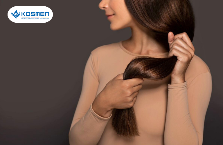 Độ ẩm không khí phù hợp giúp cho mái tóc luôn chắc khỏe