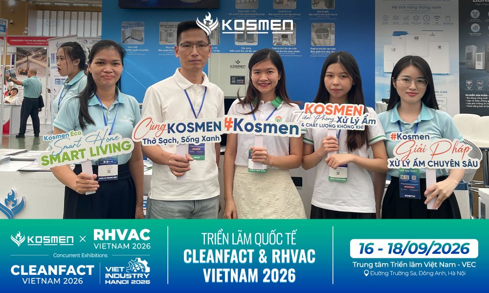 Đối tác ghé thăm gian hàng Kosmen tại Ngày 3 Cleanfact & RHVAC Vietnam 2026