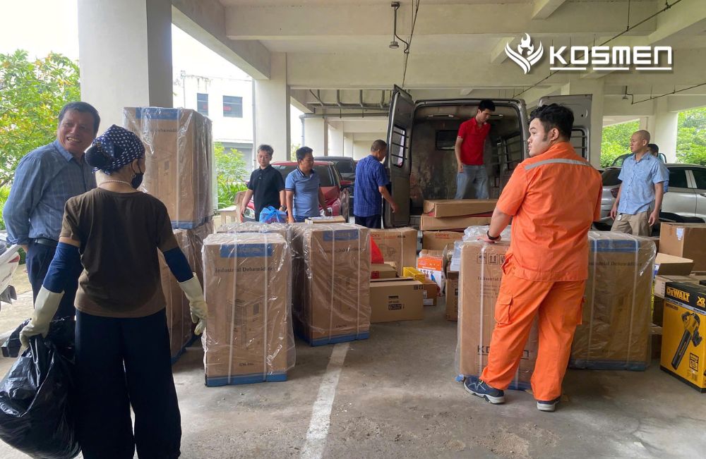 Lắp Đặt Máy Hút Ẩm Kosmen Cho Khu Bảo Trì Đường Sắt Trên Cao Hà Nội