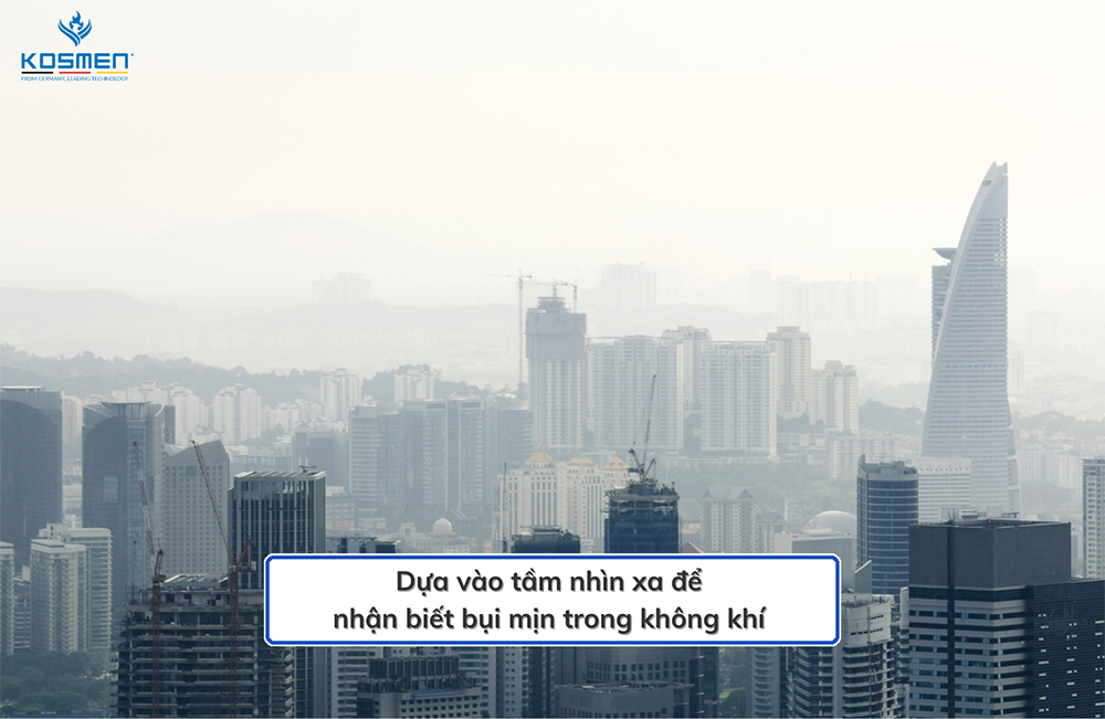 Trời mờ đục là dấu hiệu cho thấy bụi mịn trong không khí rất cao