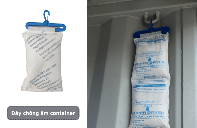 Gói hạt chống ẩm thường được sừ dụng trong vận chuyển container