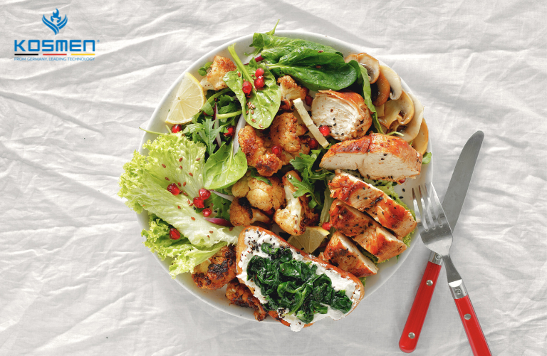 Người mắc bệnh da liễu nên ăn uống lành mạnh, đủ chất dinh dưỡng và hạn chế ăn đồ dầu mỡ