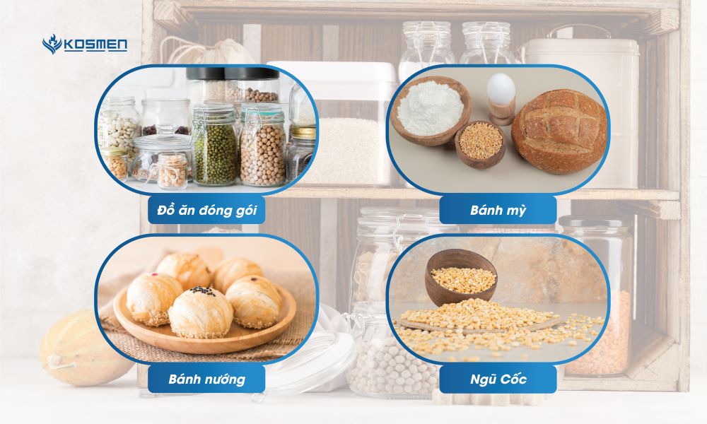 Hỗ trợ bảo quản thực phẩm khô khỏi nấm mốc, vi khuẩn gây hại