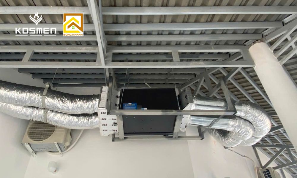 M&aacute;y h&uacute;t ẩm Kosmen ho&agrave;n thiện lắp đặt v&agrave; đi v&agrave;o hoạt động