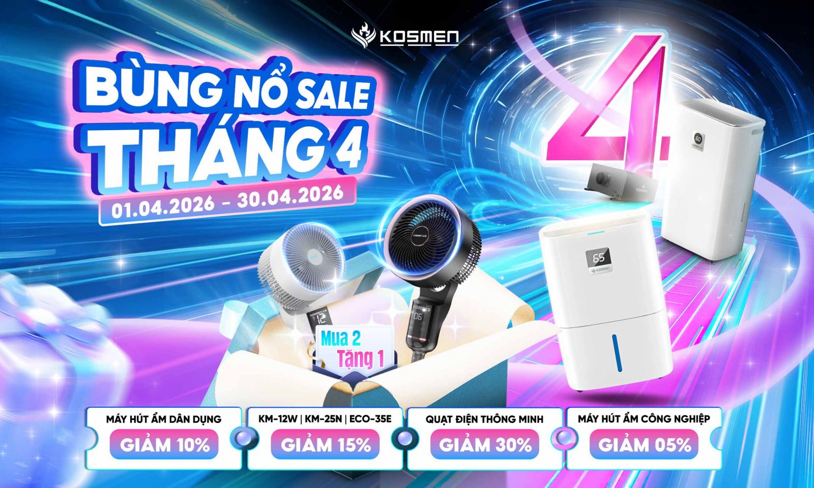 Deal xịn th&aacute;ng 4, cơ hội n&acirc;ng cấp kh&ocirc;ng gian sống với gi&aacute; si&ecirc;u hời