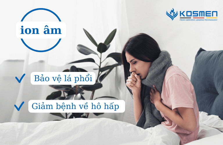 ion âm có tác dụng đối với lá phổi và hệ hô hấp