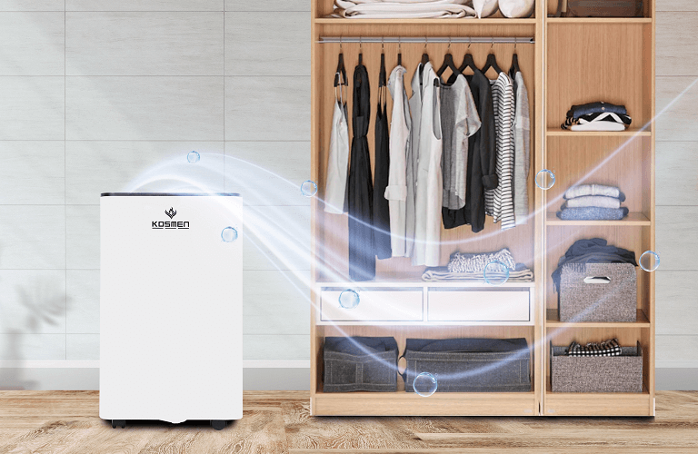 Không nên bật quạt khi máy hút ẩm sấy quần áo đang hoạt động