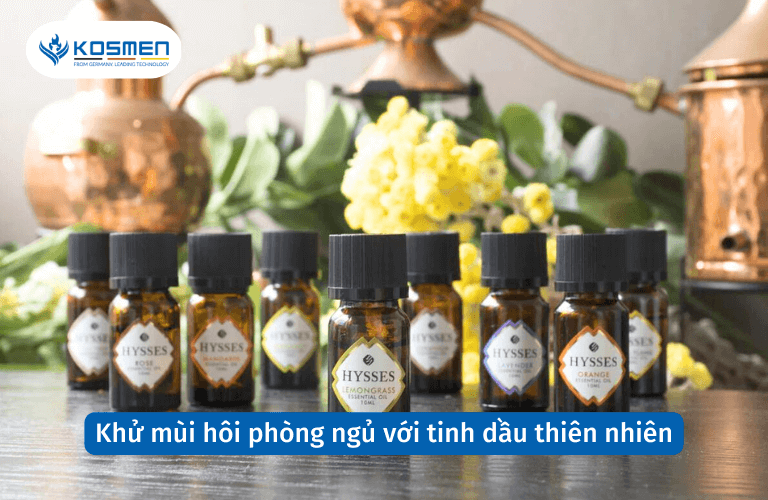 Khử mùi hôi phòng ngủ với tinh dầu thiên nhiên