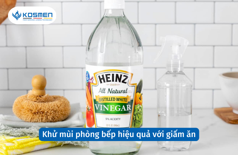 Khử mùi phòng bếp hiệu quả với giấm ăn
