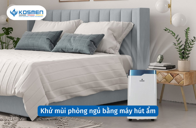 Khử mùi phòng ngủ bằng máy hút ẩm