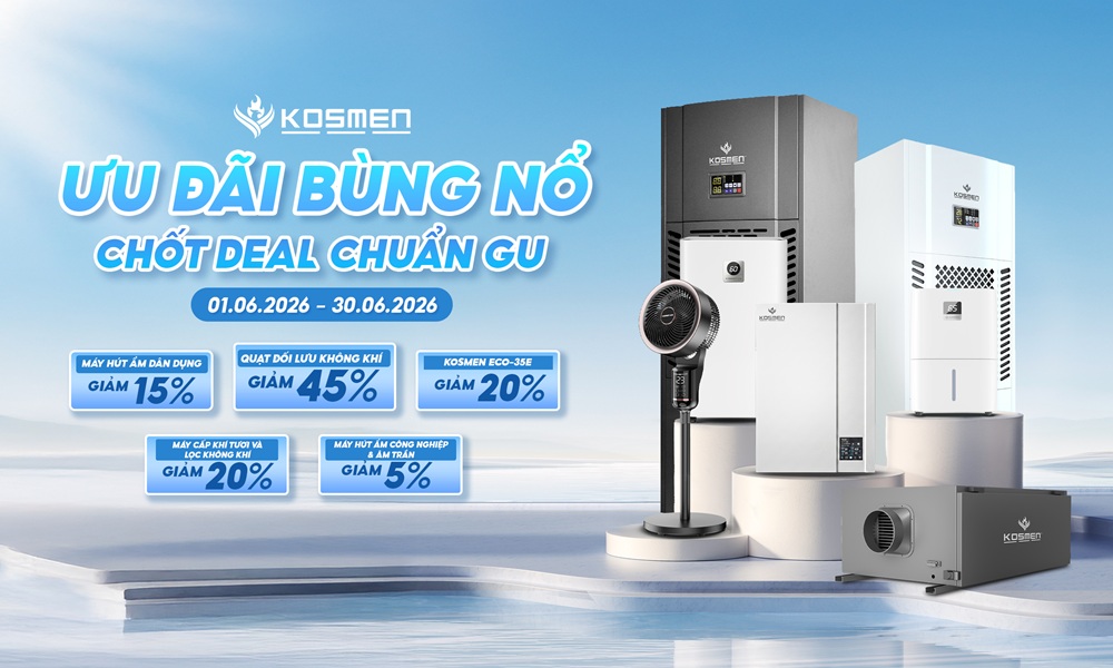 B&ugrave;ng nổ ưu đ&atilde;i m&ugrave;a h&egrave; từ Kosmen, giảm s&acirc;u gi&aacute; sốc, đừng bỏ lỡ!