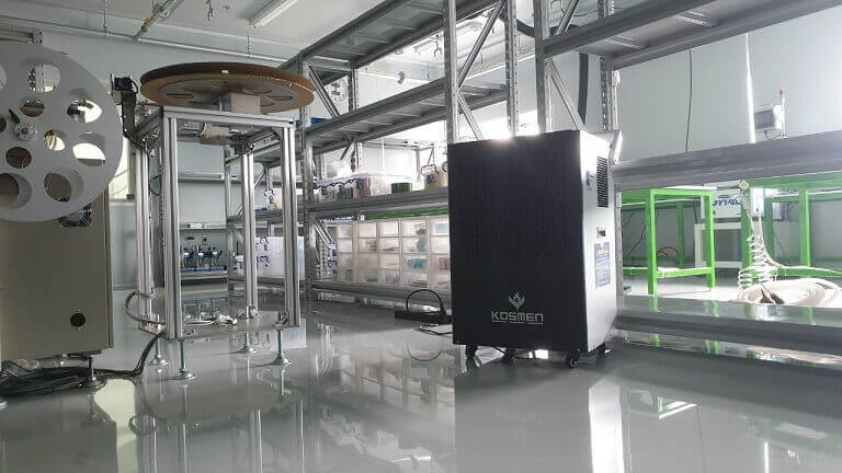 Ứng dụng m&aacute;y h&uacute;t ẩm kiểm so&aacute;t độ ẩm trong kho tại c&ocirc;ng ty Enplas