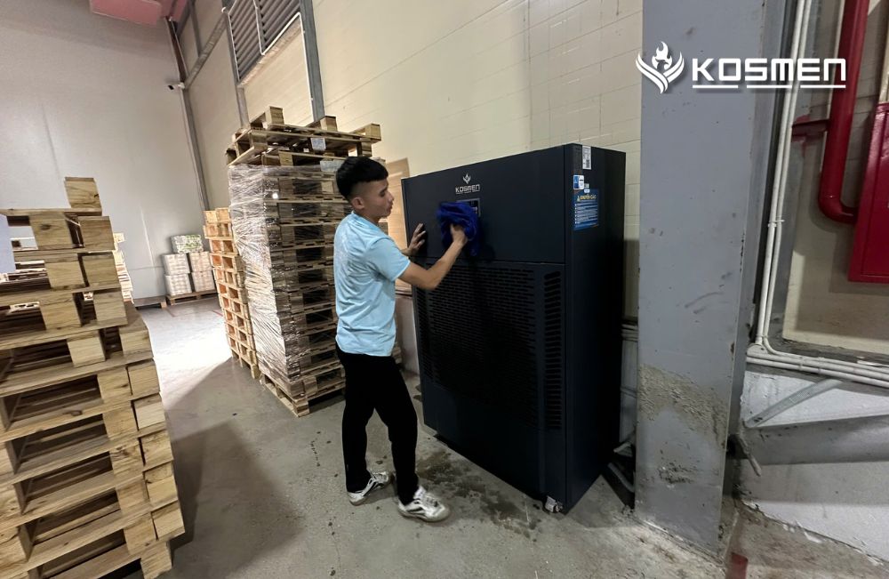 Kiểm tra và lắp đặt máy hút ẩm công nghiệp Kosmen KM-480S