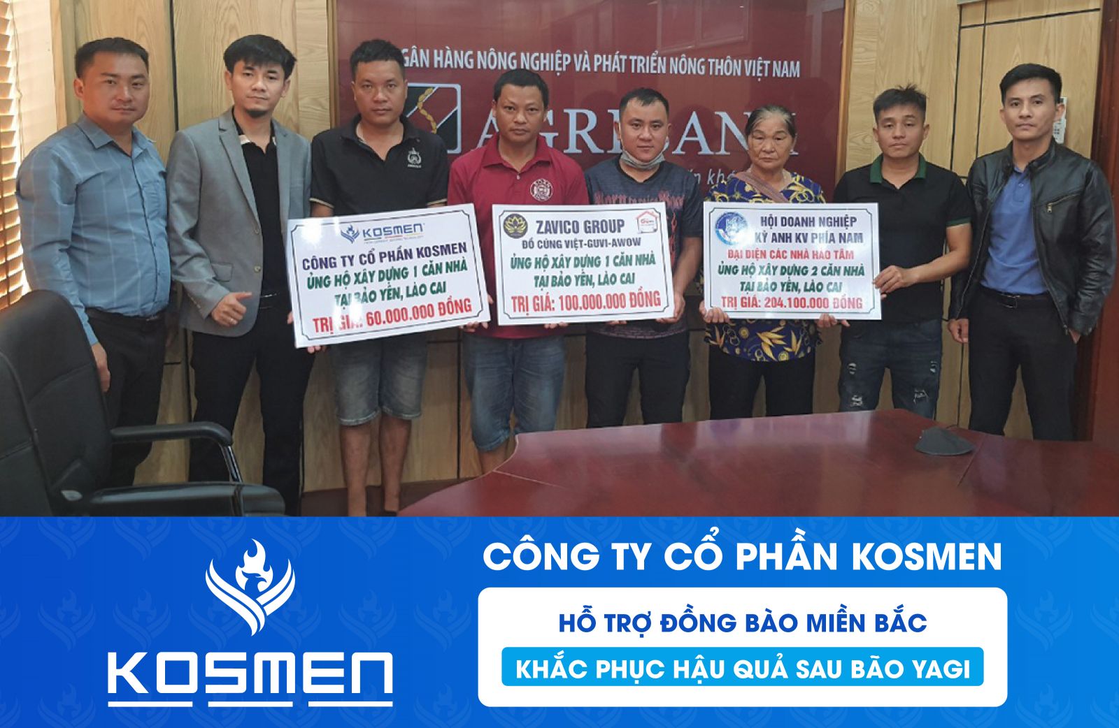 Kosmen Hỗ Trợ 60 Triệu Đồng X&acirc;y Dựng Lại Nh&agrave; Sau B&atilde;o Yagi