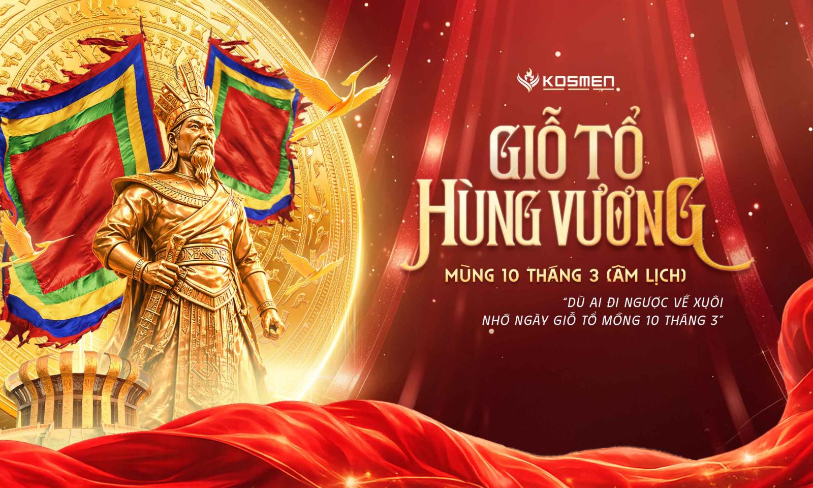 Kosmen ch&uacute;c mừng Đại lễ Giỗ Tổ H&ugrave;ng Vương