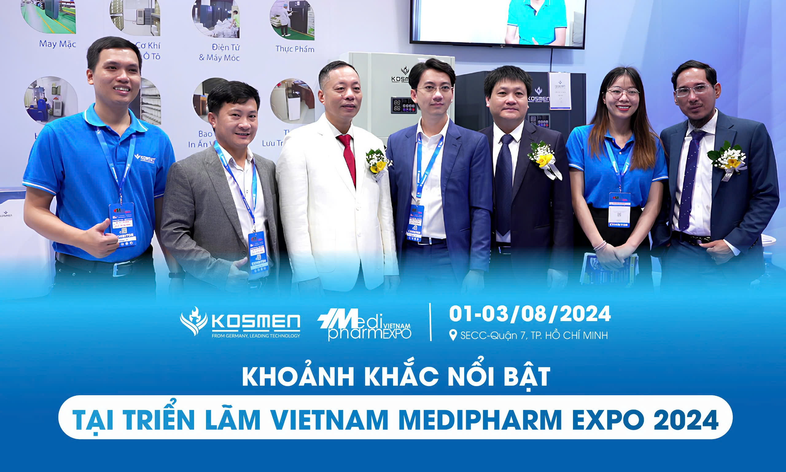 Nhìn Lại 3 Ngày Ấn Tượng Của Kosmen Tại Triển Lãm MediPharm Expo 2024