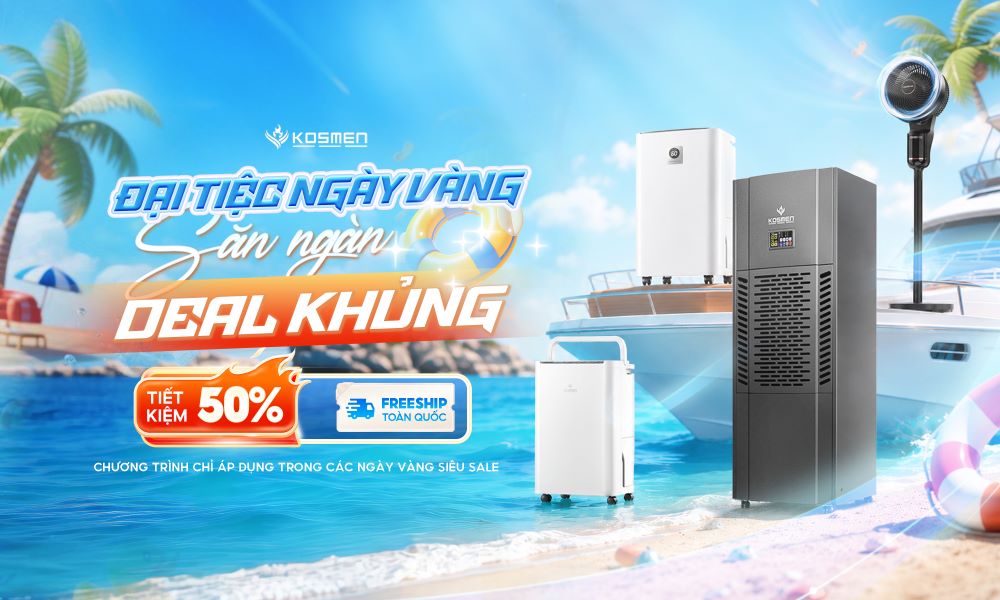 Kosmen tung voucher giảm giá đến 50% trong các ngày vàng siêu sale