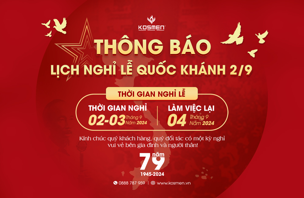 Công Ty Cổ Phần Kosmen - Thông Báo Lịch Nghỉ Lễ 02/09/2024