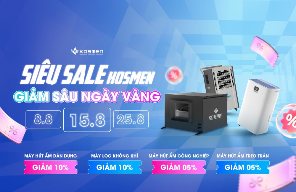 Kosmen Việt Nam th&ocirc;ng b&aacute;o chương tr&igrave;nh khuyến m&atilde;i s&agrave;n TMĐT th&aacute;ng 8/ 2025