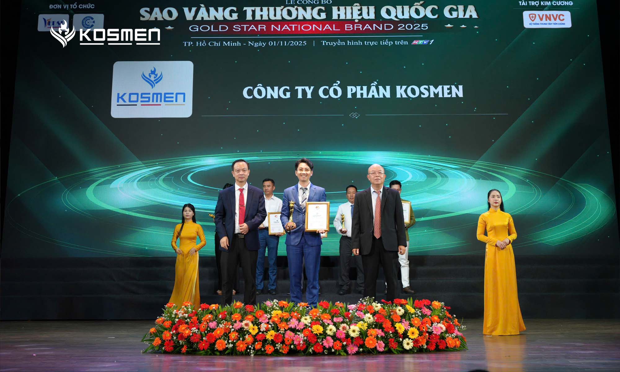 Kosmen được vinh danh Top 10 Sao Vàng Thương Hiệu Quốc Gia 2025