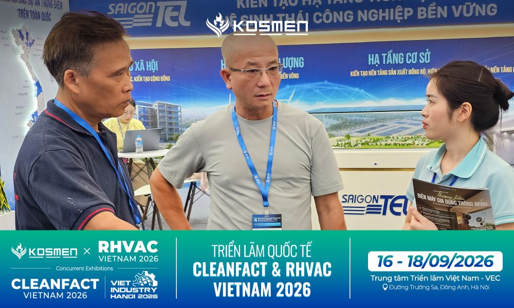 Đội ngũ Kosmen tư vấn giải pháp chuyên dụng tại triển lãm