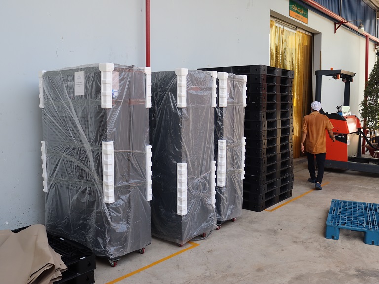 Lăp đặt m&aacute;y h&uacute;t ẩm Kosmen KM-480S tại ph&acirc;n xưởng c&ocirc;ng ty sản xuất chế biến hạt điều