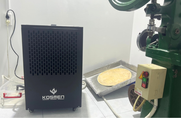 Lắp đặt máy hút ẩm để hút ẩm cho viên giặt dạng sủi