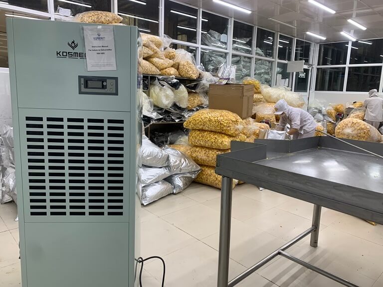 Máy hút ẩm công nghiệp chống ẩm mốc, kiểm soát độ ẩm lý tưởng cho kho bảo quản