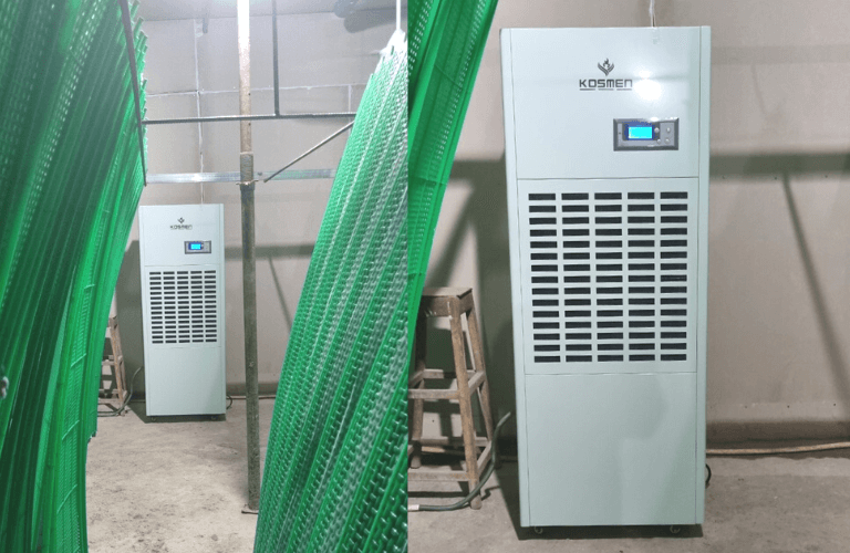 Sử dụng m&aacute;y h&uacute;t ẩm Kosmen KM-180S để sấy b&aacute;nh tr&aacute;ng