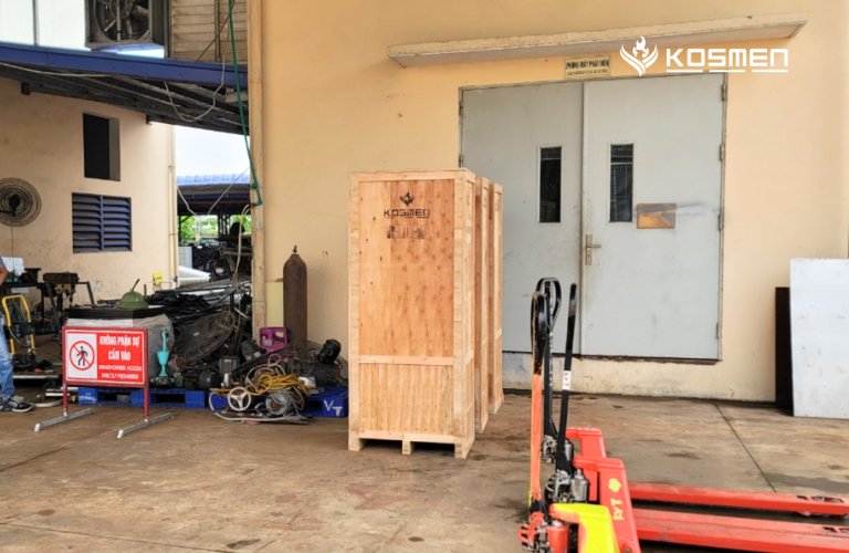 Dự &aacute;n lắp đặt m&aacute;y h&uacute;t ẩm Kosmen để bảo quản kho xưởng sản xuất