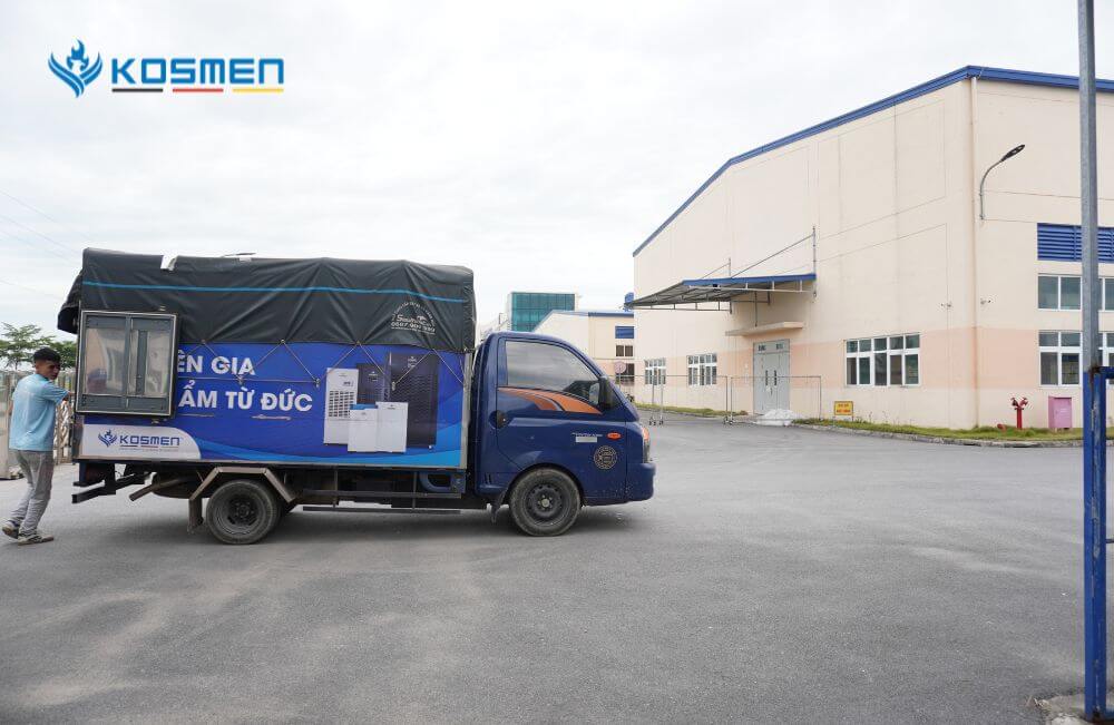 Lắp đặt m&aacute;y h&uacute;t ấm Kosmen KM-480S tại C&ocirc;ng Ty TNHH Dream Plastic Ninh B&igrave;nh